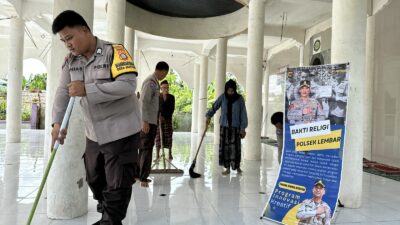 Sehat Dapat, Ibadah Dapat Polsek Lembar Rutin Gelar Bakti Religi di Tempat Ibadah