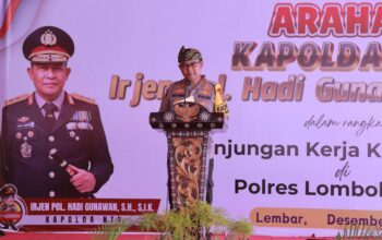 Kapolda NTB Beri Arahan dan Resmikan Sport Center Polres Lombok Barat