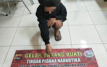 Lagi, Pengedar Sabu Ditangkap Sat Resnarkoba Polres Sumbawa Barat