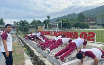 Pastikan Kesamaptaan Anggota Terpelihara, Seluruh Personel Polres Sumbawa Barat Ikuti Tes Kesamaptaan Jasmani