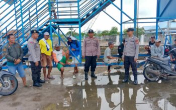 Polsek Kawasan Pelabuhan Laut Bima Gelar Patroli Rutin di Area Dermaga Pelabuhan