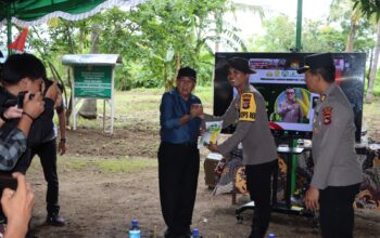 Kapolres Lombok Utara, AKBP Agus Purwanta, S.I.K, Pimpin Penanaman Jagung Serentak 1 Juta Hektar Secara Virtual Bersama Mabes Polri