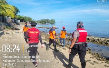 Pencarian Hari Ke-5 Anak Hilang Terseret Arus Sungai, Polres Sumbawa Bersama Tim SAR Gabungan Sisir Aliran Sungai Hingga Pantai