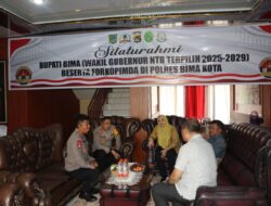 AKBP Didik Putra Kuncoro S.I.K., M.Si Terima Silaturahmi Bupati Bima (Wakil Gubernur NTB Terpilih 2025-2029) Beserta Forkopimda di Polres Bima Kota