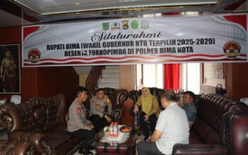 AKBP Didik Putra Kuncoro S.I.K., M.Si Terima Silaturahmi Bupati Bima (Wakil Gubernur NTB Terpilih 2025-2029) Beserta Forkopimda di Polres Bima Kota