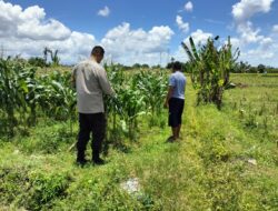 Bhabinkamtibmas Ajak Petani Labuapi Manfaatkan Lahan Kosong