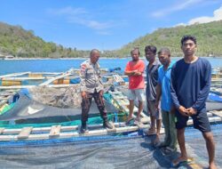 Polsek Sekotong Dukung Budidaya Ikan di Gili Gede