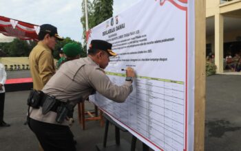 Polres Loteng Gelar Deklarasi Pilkades Damai 2025.