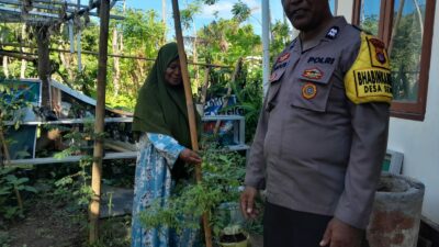 Bhabinkamtibmas Senggigi Dukung Ketahanan Pangan, Warga Antusias!