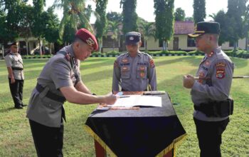 Tingkatkan Pelayanan, Polres Lombok Barat Gelar Sertijab Pejabat