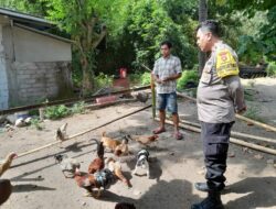 Bhabinkamtibmas Senggigi Aktif Sosialisasi Ketahanan Pangan ke Warga