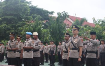 Kapolres Lombok Utara Pimpin Sertijab PJU Polres Lombok Utara