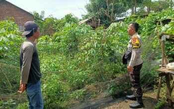 Polri Dukung Program Ketahanan Pangan Nasional di Desa Nangamiro