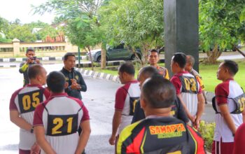 Jaga Kebugaran Polres Lombok Utara Gelar TKJ Berkala