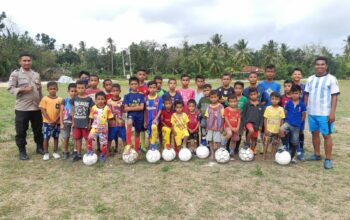 Bripka Ever Cetak Anak-Anak Berprestasi Lewat SSB Putra Timor