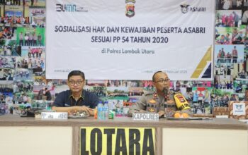 Polres Lombok Utara Terima Sosialisasi Hak dan Kewajiban Anggota Dari Asabri