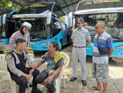 Satlantas Polres Bima Kota Gelar Cek Kesehatan Gratis bagi Sopir AKAP