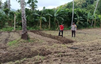 Bhabinkamtibmas Polsek Buer Laksanakan Sambang dan Edukasi kepada Petani di Desa Tarusa