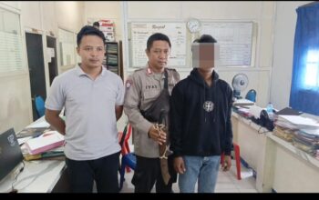 Polisi Amankan Seorang Pria Terduga Pelaku Penganiayaan Dengan Sajam Di Moyo Hilir