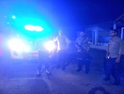 Polsek Rasanae Barat Gelar Patroli Blue Light Rutin untuk Cegah Gangguan Kamtibmas