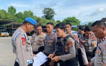 Wakapolres Bima Kota Pimpin Kegiatan Gaktibplin, Pastikan Kesiapan dan Kedisiplinan Personil