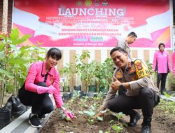 Dukung Ketahanan Pangan, Polres Sumbawa Bersama Bhayangkari Ikuti Launching Penguatan Program P2L Secara Virtual