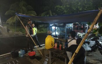 Polsek Gangga Laksanakan Kegiatan Rawan Pagi di Depan Pasar Gondang