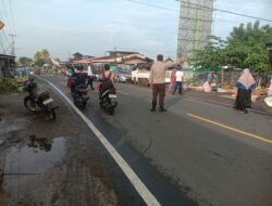 Polsek Gangga Laksanakan Kegiatan Rawan Pagi di Depan Pasar Gondang