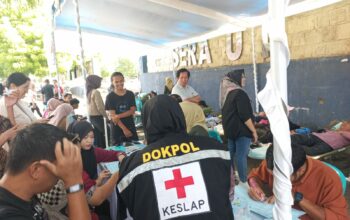 Sidokkes Polres Bima Kota Laksanakan Pemeriksaan dan Pelayanan Kesehatan dalam Rangka Donor Darah