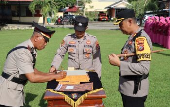 Kapolres Bima Kota Pimpin Sertijab Kasat Binmas dan Kapolsek