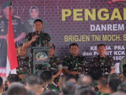 Kunker Perdana, Danrem 162/WB Sapa Hangat Prajurit, PNS dan Persit Kodim 1606/Mataram.