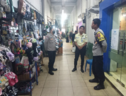 Patroli Di Pasar, Polsek Sumbawa Himbau Waspada Aksi Premanisme