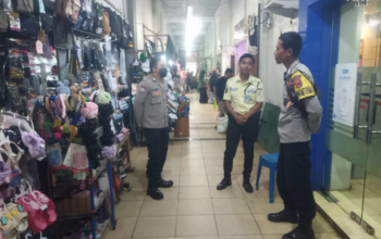 Patroli Di Pasar, Polsek Sumbawa Himbau Waspada Aksi Premanisme