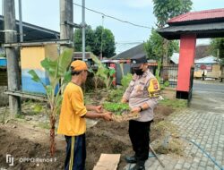 Bhabinkamtibmas Desa Gerunung Terus Galakkan Pekarangan Bergizi di Desa Binaan