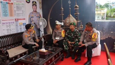 Kapolres Lombok Barat Tinjau Pospam Batulayar, Pastikan Keamanan Lebaran