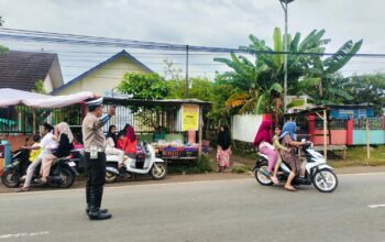 polsek, sekotong, rawan, sore, ngabuburit, lalu, lintas, pengamanan, takjil, ramadan