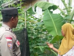 Monitoring Pekarangan Bergizi, Polri Dukung Ketahanan Pangan Desa