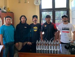 Tim Opsnal Polsek Rasbar Sikat Habis Peredaran Miras Saat Ramadhan