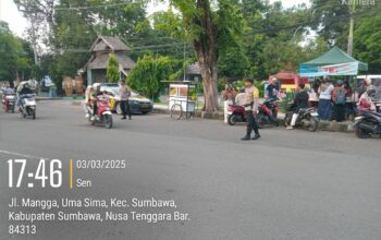 Polres Sumbawa Bersama Polsek Jajaran Amankan Aktivitas Ngabuburit Selama Bulan Suci Ramadhan