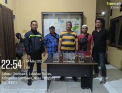 Cipta Kondisi Selama Bulan Ramadhan, Polsek Labuhan Badas Amankan Puluhan Botol Miras