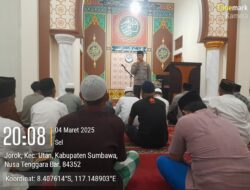 Polsek Utan Laksanakan Pengamanan Ibadah Shalat Tarawih & Berikan Himbauan Kamtibmas