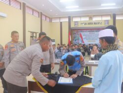 Polres Lombok Utara Gelar Penandatanganan Pakta Integritas Penerimaan Polri*