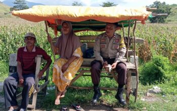 Bhabinkamtibmas Desa Kempo Dampingi Warga Kembangkan Pertanian Pekarangan