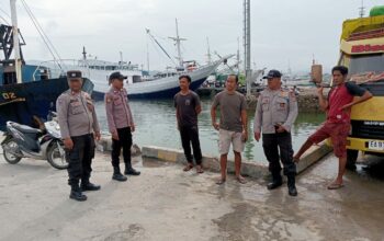 Polsek Kawasan Pelabuhan Laut Bima Gelar Cooling System di Areal Dermaga Pelabuhan Laut Bima