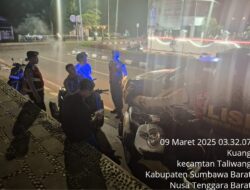 Antisipasi Gangguan Kamtibmas, Sat Samapta Polres Sumbawa Barat Laksanakan Patroli Sahur
