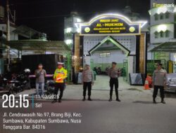 Polres Sumbawa Laksanakan Pengamanan Sholat Tarawih Demi Keamanan dan Kenyamanan Masyarakat