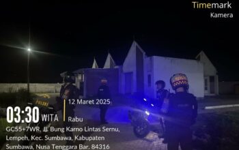 Polres Sumbawa Gencarkan Patroli Subuh Untuk Pastikan Keamanan Saat Sahur