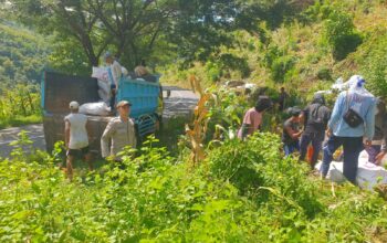 Bhabinkamtibmas Kelurahan Jatibaru Timur Pantau Panen Jagung Warga Binaan