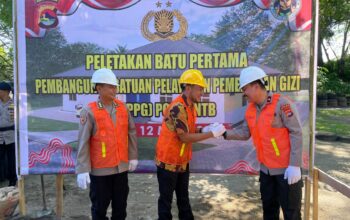 Ground Breaking Pembangunan Satuan Pelayanan Pemenuhan Gizi Polda NTB