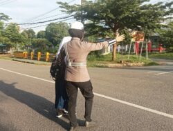 Sat Lantas Polres Bima Kota Gelar Rawan Pagi/Strong Point di Sejumlah Titik Strategis